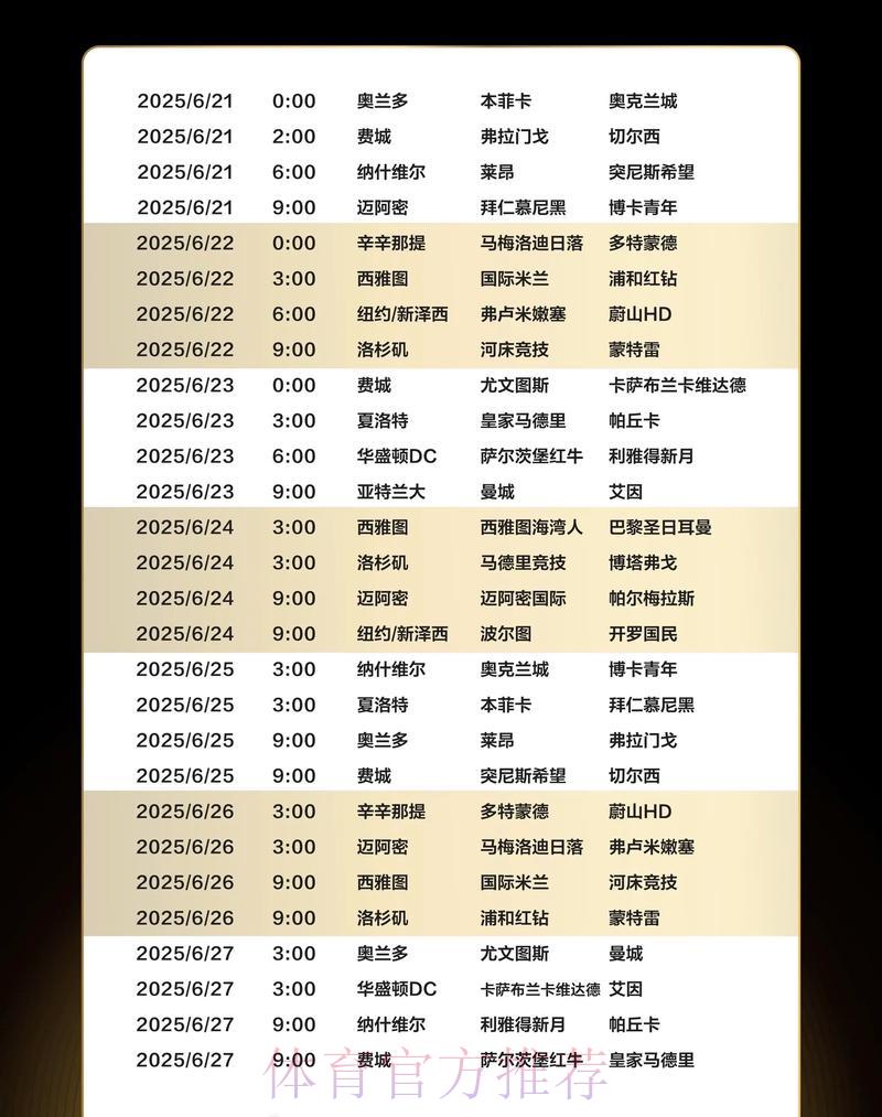 世界杯最新赛程公布时间大揭秘
